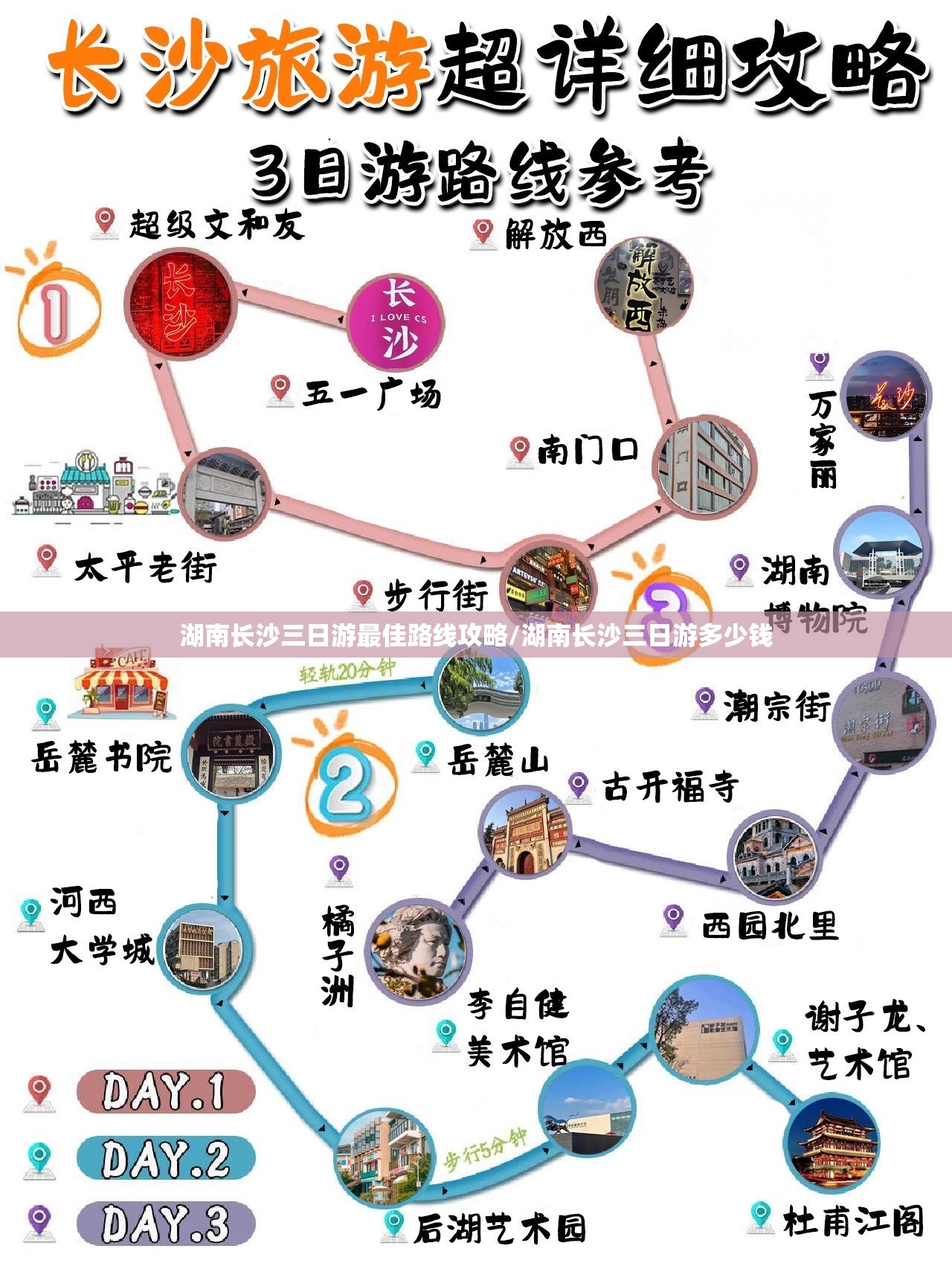 湖南长沙三日游最佳路线攻略/湖南长沙三日游多少钱