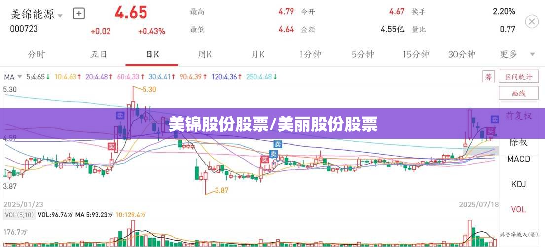 美锦股份股票/美丽股份股票