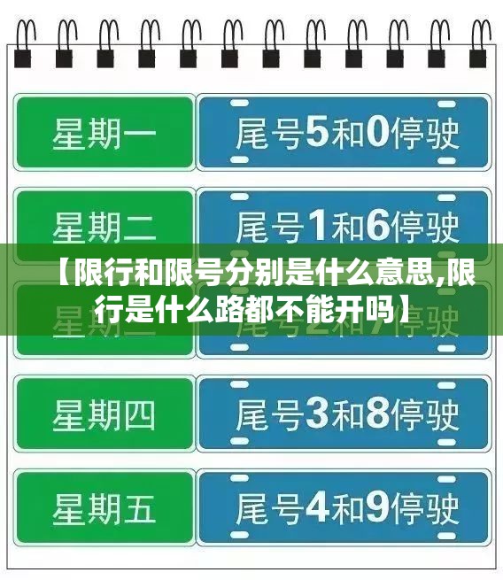 【限行和限号分别是什么意思,限行是什么路都不能开吗】 【限行和限号分别是什么意思,限行是什么路都不能开吗】
