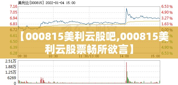 【000815美利云股吧,000815美利云股票畅所欲言】