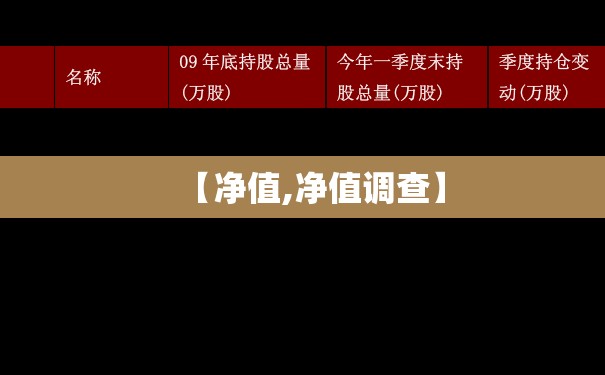 【净值,净值调查】