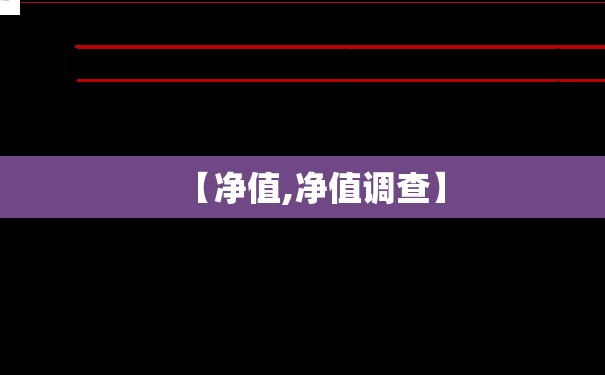 【净值,净值调查】