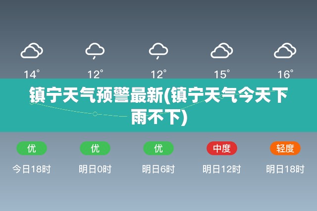 镇宁天气预警最新(镇宁天气今天下雨不下)
