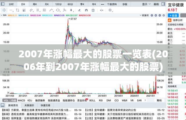 2007年涨幅最大的股票一览表(2006年到2007年涨幅最大的股票)