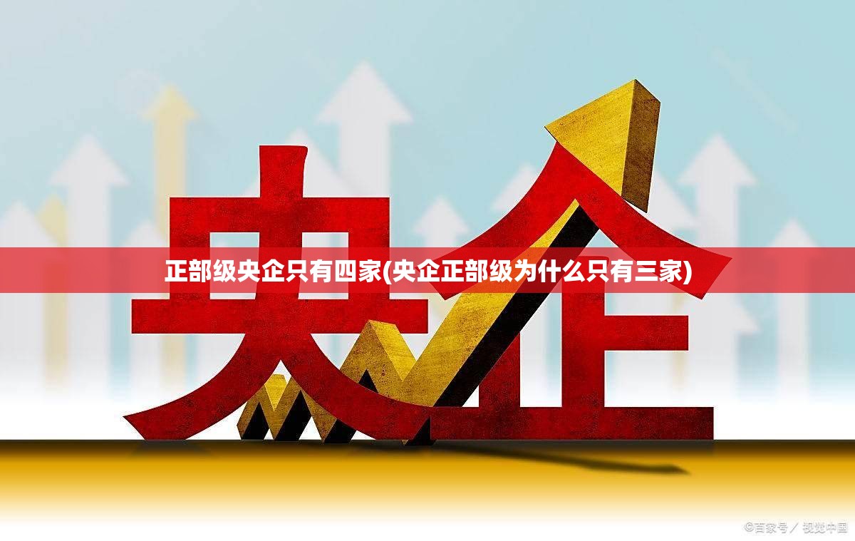 正部级央企只有四家(央企正部级为什么只有三家)