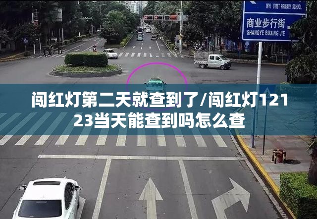 闯红灯第二天就查到了/闯红灯12123当天能查到吗怎么查