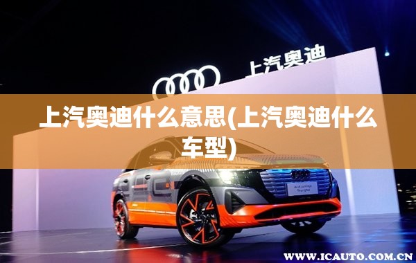 上汽奥迪什么意思(上汽奥迪什么车型)