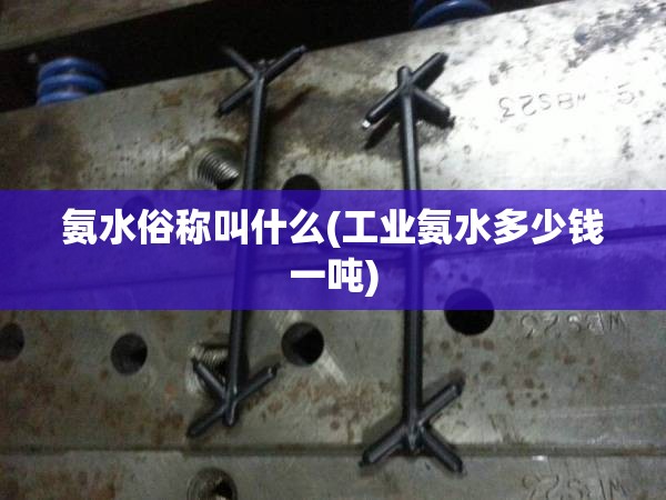 氨水俗称叫什么(工业氨水多少钱一吨)