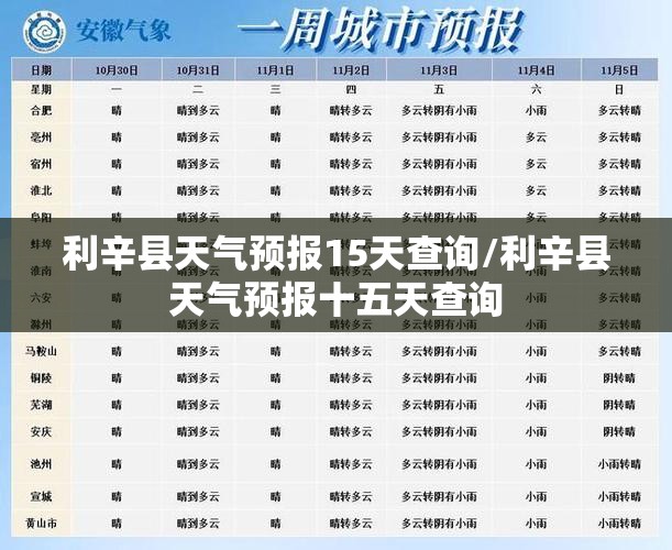 利辛县天气预报15天查询/利辛县天气预报十五天查询 利辛县天气预报15天查询/利辛县天气预报十五天查询