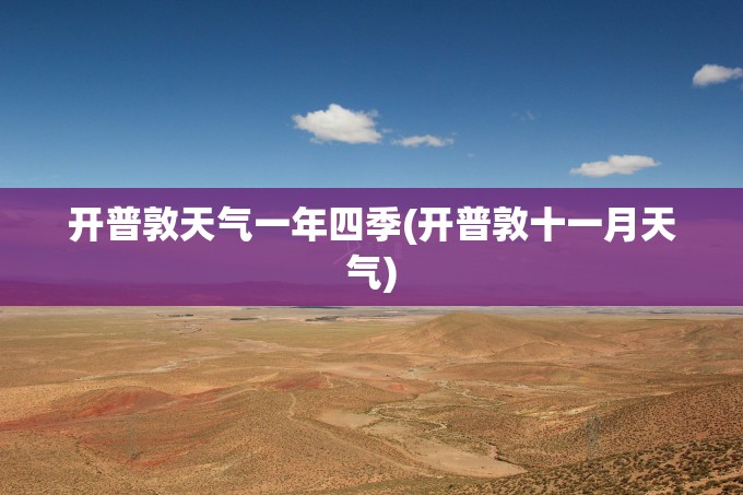 开普敦天气一年四季(开普敦十一月天气)