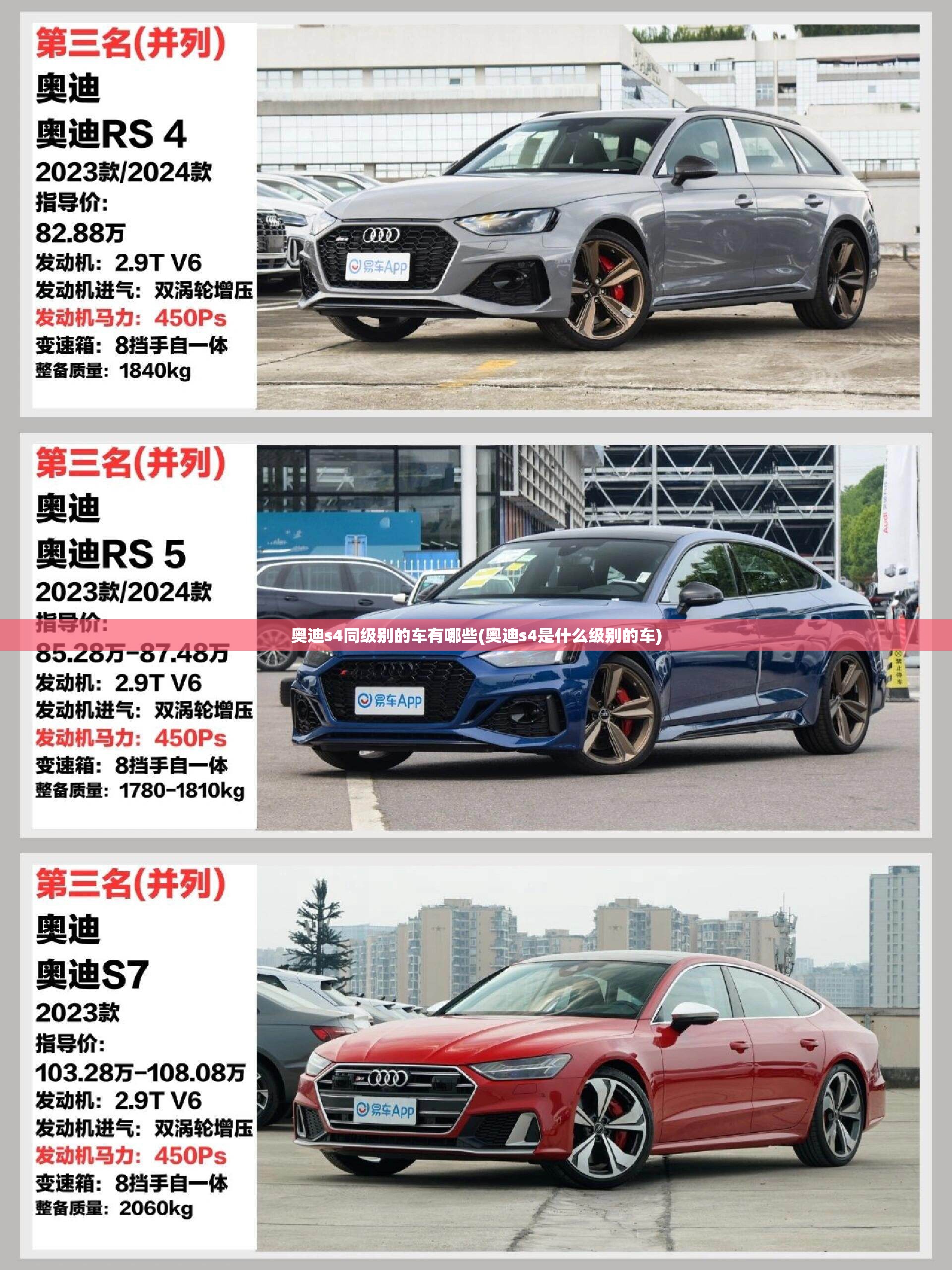 奥迪s4同级别的车有哪些(奥迪s4是什么级别的车) 奥迪s4同级别的车有哪些(奥迪s4是什么级别的车)